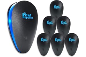 GOODMI Ultrasonic Pest Repeller-6 Pack,Rodent Repellent Indoor, Pest Repeller Plug in,Mice Repellent for House,Mouse Repellent Ultrasonic Plug in,Pest Defense for Spider,Ant,BugCockroach