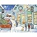 Bits and Pieces - 300 Piece Jigsaw Puzzle for Adults - The Town Toy Store - 300 pc Christmas Tree Holiday Winter Jigsaw by Artist Ruane Manning