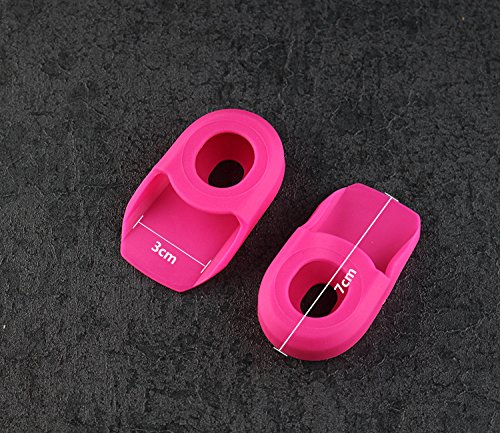 MostaShow ASIR Crankset Crank Protective Sleeve Protector Mountain Bike Parts Road Bike Fixed Gear Bicycle Protective Cover Boots 2Sets (Green) - Thumbnail 3