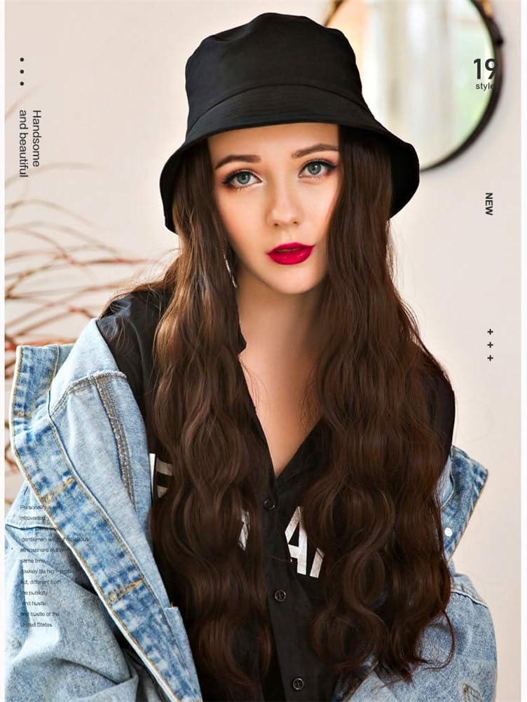 Casual Fisherman Hat Women Fashion Hair Decor Winter Warm Hat Long Hair Wig With Hat Hooded Wig Headgear Cloth Material Nursing Kit Naturalblack Amazon Co Uk Beauty