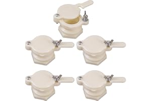 HunterBee 3/5 Pack Honey gate Valve for 5 Gallon Bucket bee hive gate valves for Honey Bucket Honey Extractor Tap Beekeeping Supplies