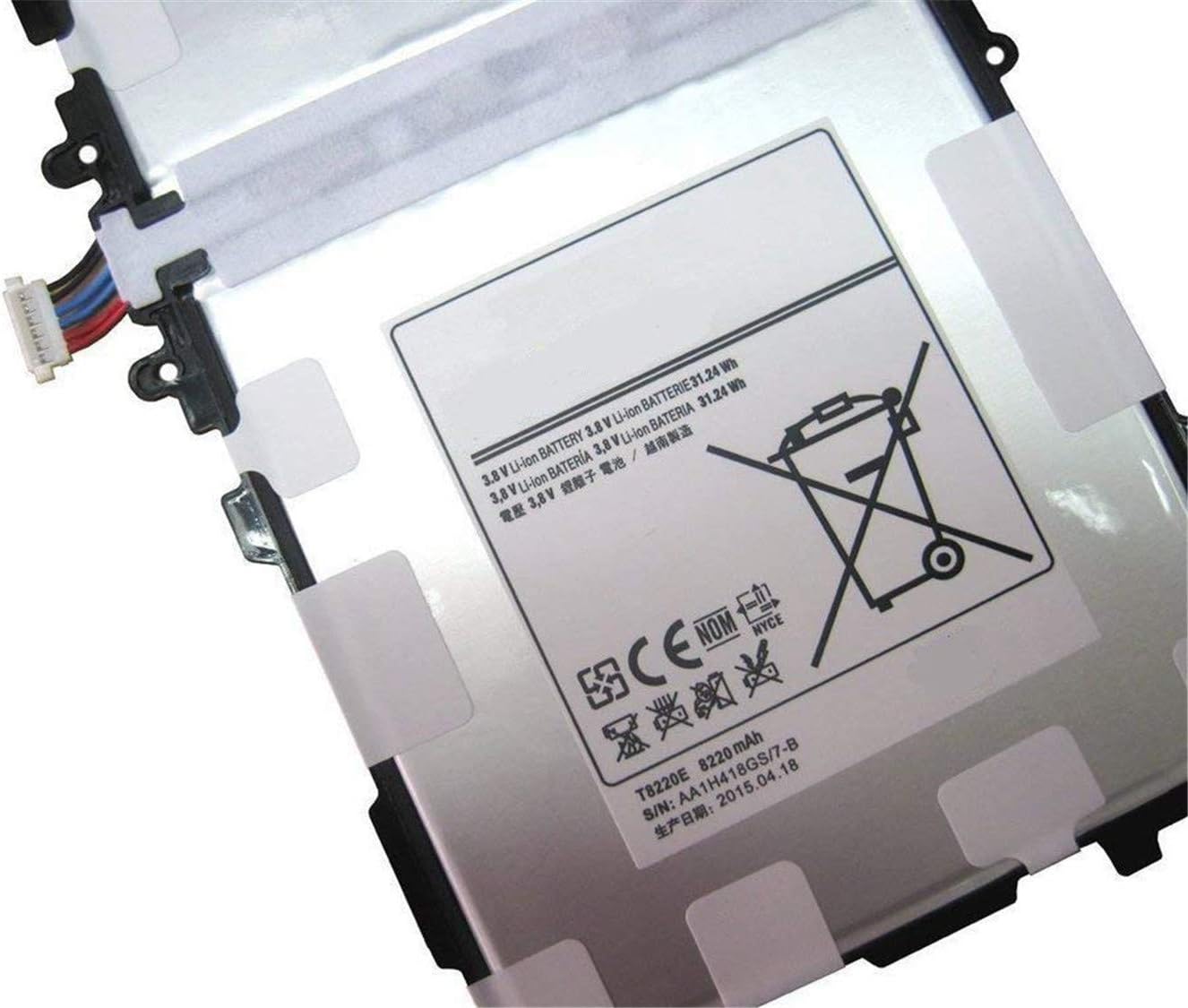 T8220E T8220K T8220U T8220C Tablet Battery Replacement for Samsung Galaxy Note 10.1 2014 Edition SM-P600 SM-P601 SM-P602(3G&Wifi,Turkey) SM-P605(LTE,3G&Wifi) SM-P605V SM-P607T SM-T520(3.8V/8220mAh) - Image 4