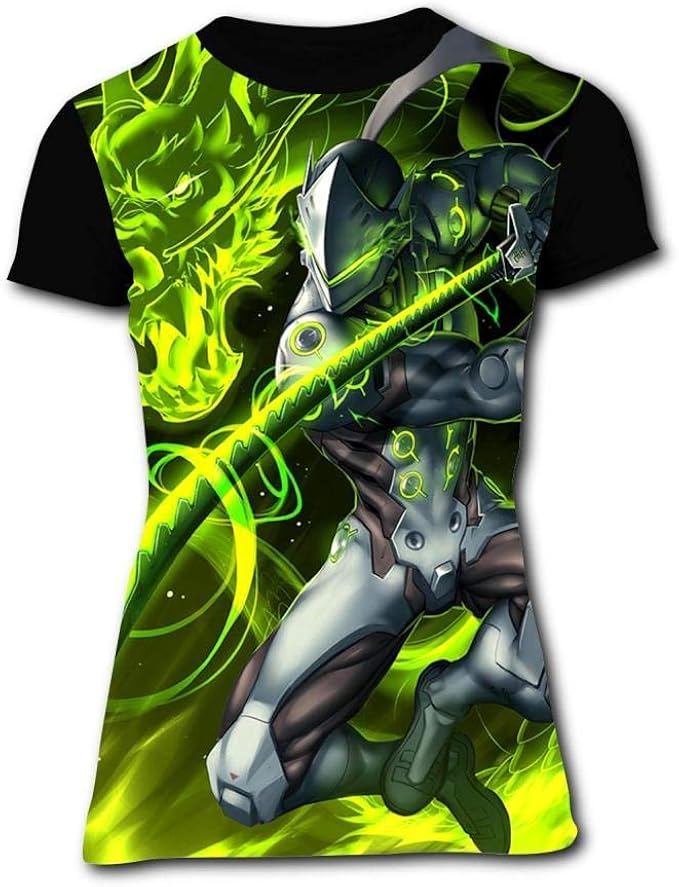 ZHUYOUDAO Swordsman_Genji Women's TShirts Casual Short