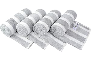 KinHwa Microfiber Hand Towels for Bathroom Soft and Absorbent Face Towels Grey Bathroom Hand Towels for Spa Hair Bath 30inchx16inch 4 Pack