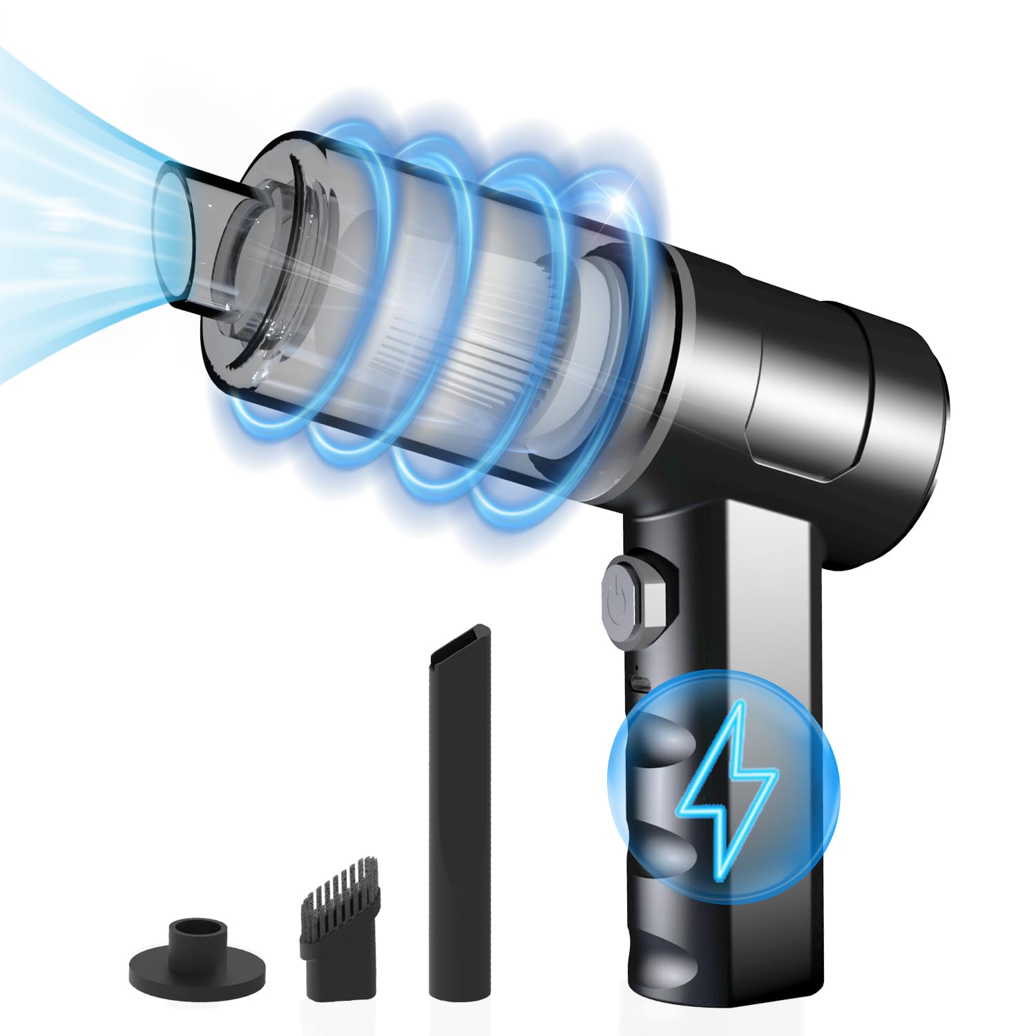 Photo 1 of IFTHFOUR New Computer Vacuum Cleaner-Compressed Air Duster-Air Blower Powerful-Electric Air Dusters-Replace Compressed Air Cans for PC, Computer, Car -Vacuum Keyboard Cleane