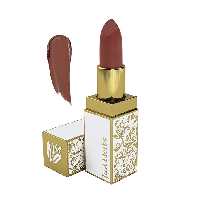 Just Herbs Herb Enriched Ayurvedic Lipstick (Caramel Medium Brown