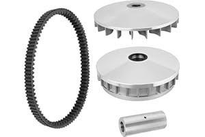 Primary Clutch Assembly Kit with Sliding Sheave Fixed Sheave Belt Compatible with Yamaha Grizzly 550 2009-2014 Grizzly 700 20