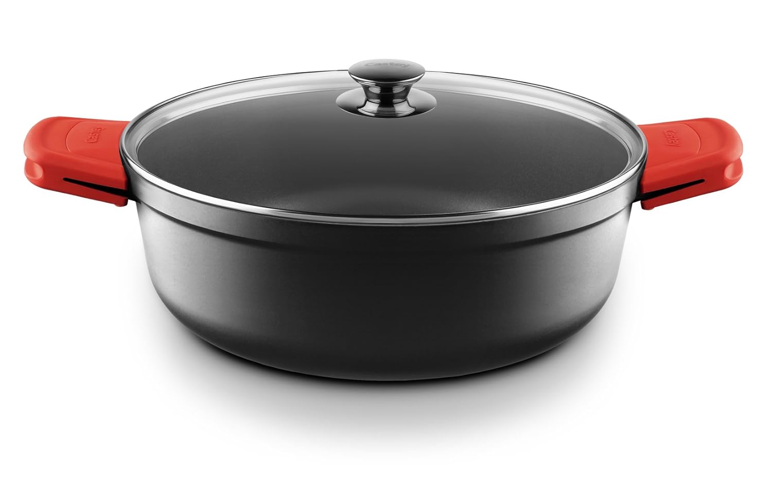 Castey Induction Tall Casserole Pan (Red) 24 cm Amazon.co.uk Kitchen