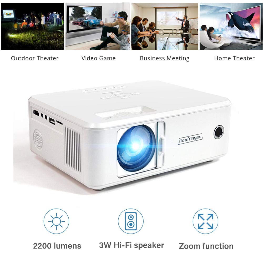 Proyector Twinyuan Mini Proyector Video portátil Home Cinema con ...