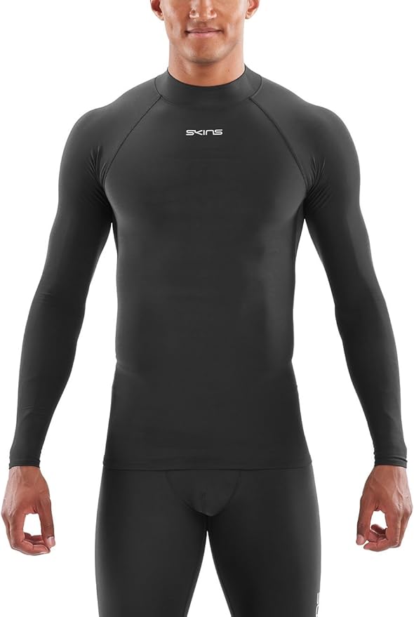 SKINS Men's DNAmic Force Thermal Mock Neck Long Sleeve Top: Amazon.co.uk: Clothing