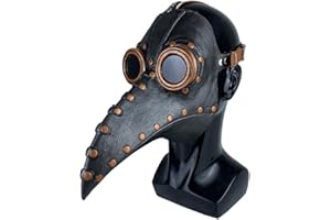 NOEARR Plague Doctor Bird Mask ​Long Nose Beak Cosplay Steampunk Halloween Costume Props Latex Material