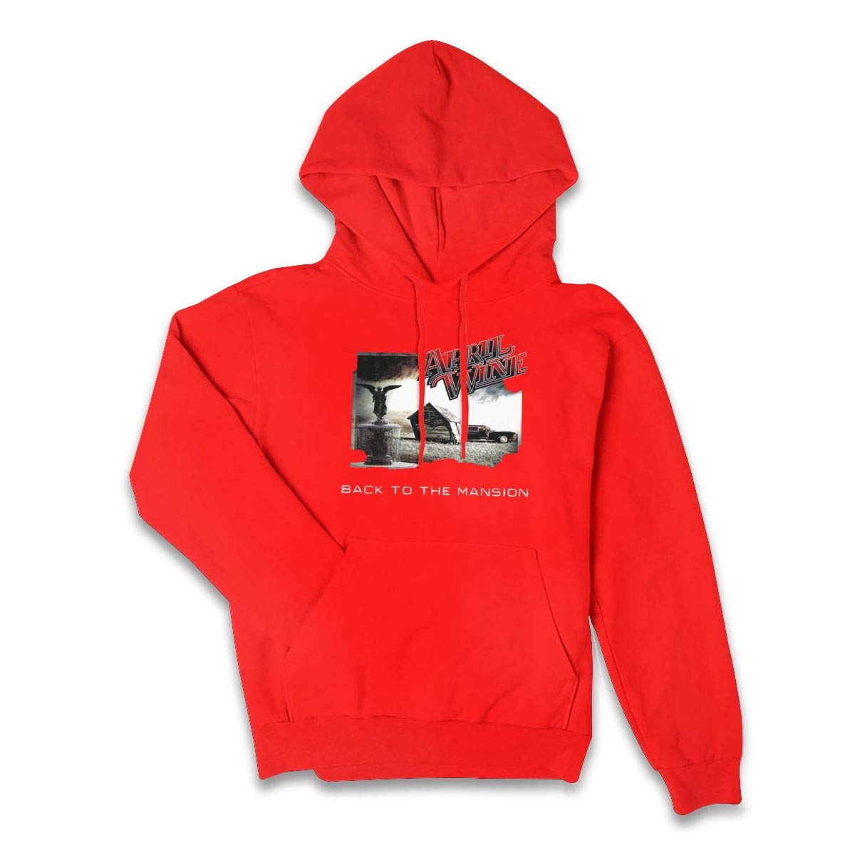 Erman Color Name Comfortable April Wine Pullover Hooded Shirts With Pocket L
