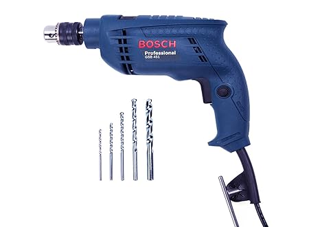 Bosch GSB 451 450-Watt 10mm Professional Impact Drill Set (Blue, 6-Pieces)