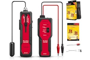 GOTMEET Underground Wire Locator, Underground Wire Tracer Tone Generator Kit with Earphone Cable Tester for Locating Pet Fence/Electrical/Breakage Cables/Wall-Through Cables, Metal Pipes NF-817