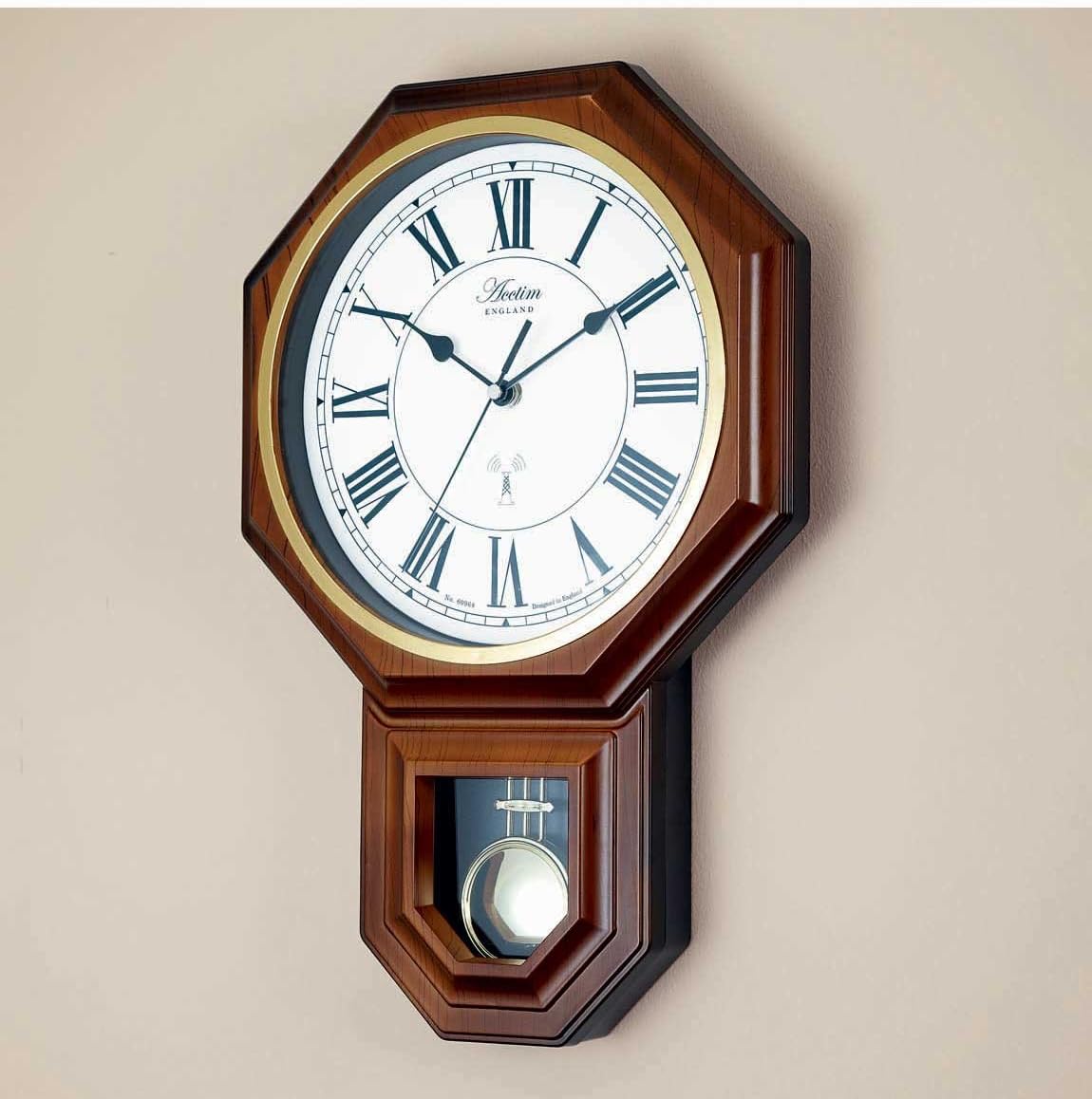 Yanton Radio Controlled Pendulum Wall Clock Multicolour One Size