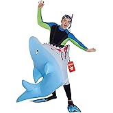 Morph Shark Costume Adult, Inflatable Shark Costume, Inflatable Costumes Adult, Blow Up Costumes for Adults