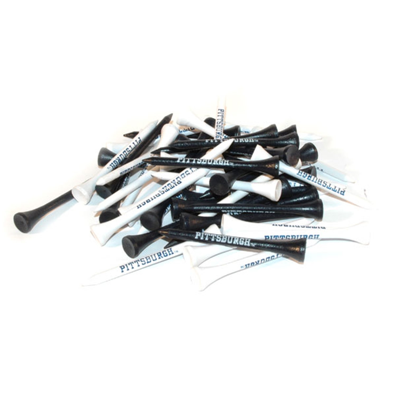 Team Golf NCAA Pittsburgh Panthers 2-3/4" Golf Tees, 50 Pack, Regulation Size, Multi Team Colors