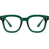 Madison Avenue Blue Light Blocking Glasses Oversized Fashion Blue Light Glasses for Women Anti Eyestrain & UV Protection Computer Eyeglasses (Green)