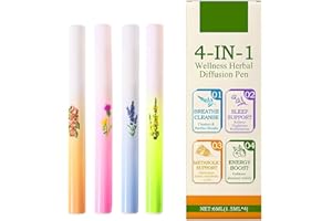 4-in-1 Herbal Diffuser Pen, Mullein Diffuser Pen with Mullein Leaf Extract for Lungs, Portable Mullein Vaporizer Pen for Lung