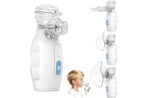 Handheld Compressor Nebulizer, Portable Rechargeable Mesh Nebulizer for Adults and Kids, Compact & Lightweight, Pack of 1