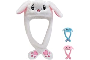 LYLPYHDP Bunny Hat, Funny Plush Bunny Hats, Plush Christmas Rabbit Hat, Party Cosplay Cute Animal Hats.