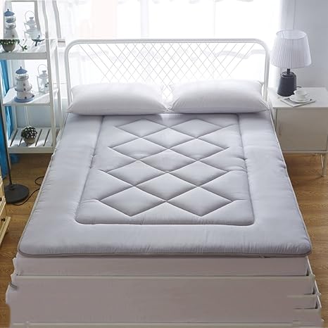 Amazon Lj Xj 薄いベッド マットレス 柔らかい綿畳マットレス夏床マット息苦しくない畳マット グレー ベッドパッド 敷きパッド オンライン通販