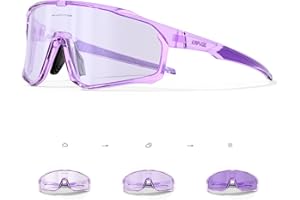KAPVOE Photochromic Cycling Glasses Men Women Clear Mountain Bike Sunglasses MTB Sports Transition Triathlon Bicycle Running