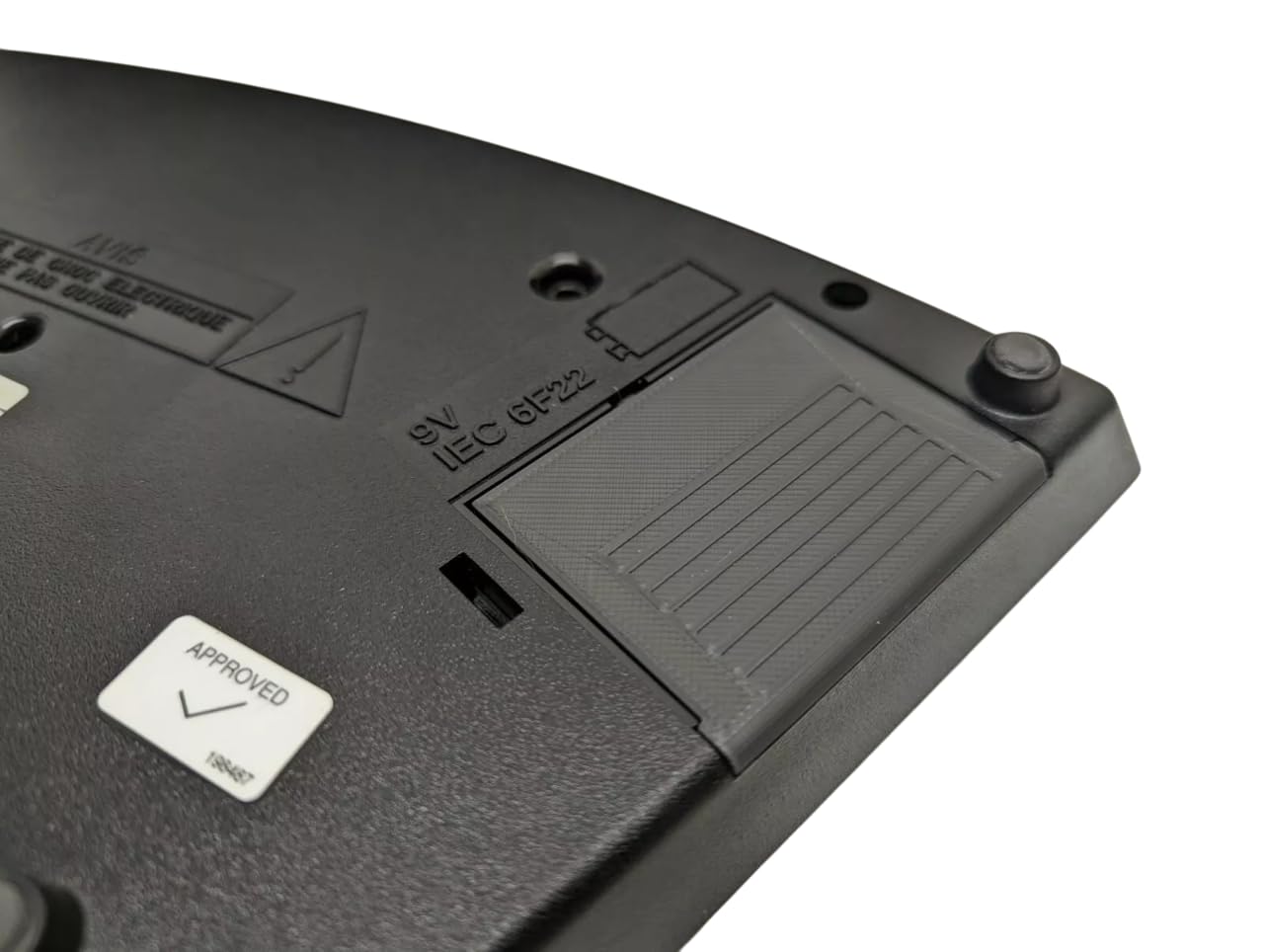 Photo 1 of SplashNColor Replacement Battery Cover for Bose Wave AWR1-1W 9v – Durable ABS Battery Door Cover – Exact Fit Replacement Part for Wave Music System AWR1-1W – Secure Snap-On Design - Black (1 Pack)