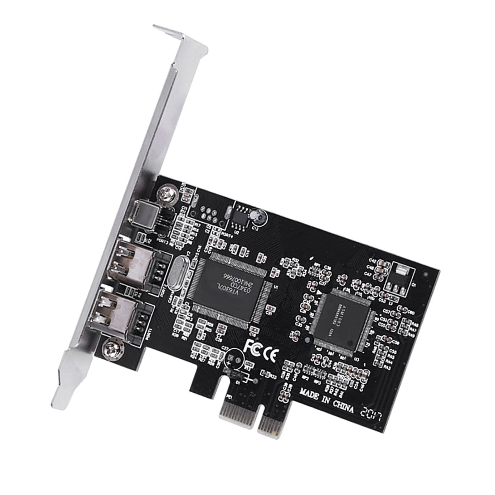 Firewire PCI Express Card, PCI-E PCI Express Firewire 1394a IEEE 1394 Controller Card with Firewire Cable, Firewire Port Cards, Firewire Card 1394