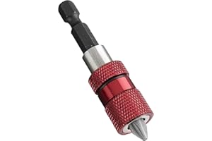NEIKO 00238A Adjustable Depth Screwdriver Bit Holder, Magnetic Quick Change 1/4 Bit Holder, Impact Bit Holder, Magnetic Tip Bit Holder Long, Drill Bit Extension, Rapid Drive Bit Sleeve