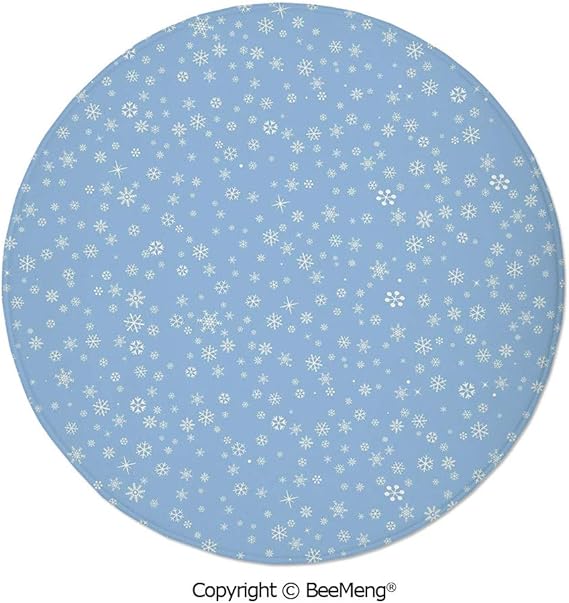 Alfombra redonda de 24 pulgadas de diámetro, con impresión