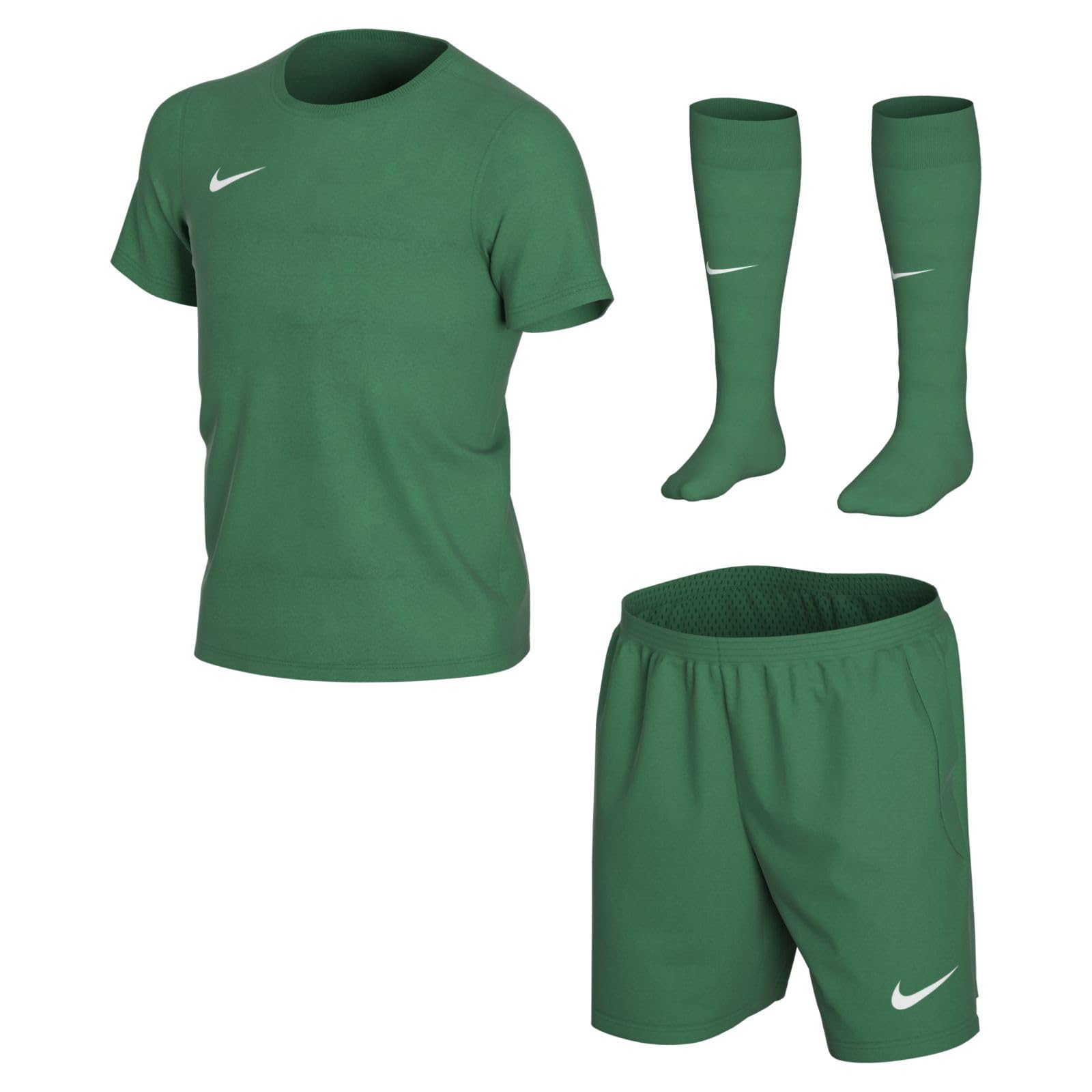 Nike Kids' LK NK DRY PARK20 KIT SET K Football, Pine Green/Pine Green/(White), XS