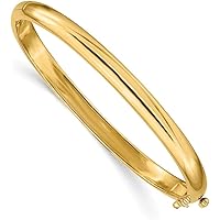 Amazon.com: Jewels By Lux 14K Yellow Gold 7.7mm Polished