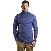 Bright Moons Men's Knitted Turtleneck Sweater – Lightweight, Soft Knit Pullover for Casual & Formal Wear