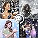 Ucharge Projector Light, [Wide Coverage Version] White Snowflake Auto Moving Christmas Light Projector, Snow-Fall Light Show with Remote Rotating Projection Light Outdoor/Parties/Hallowen Decorations