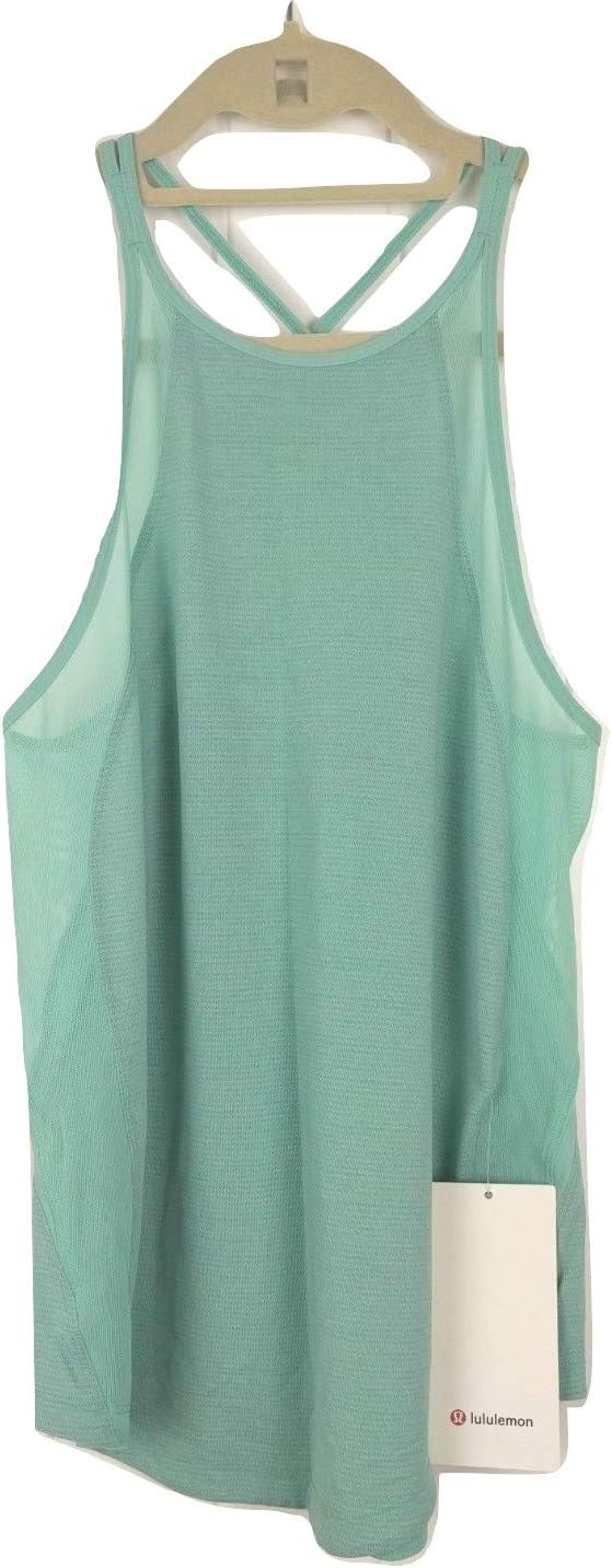 Lululemon Run Off-Route Tank Size 6 Heathered Washed Marsh