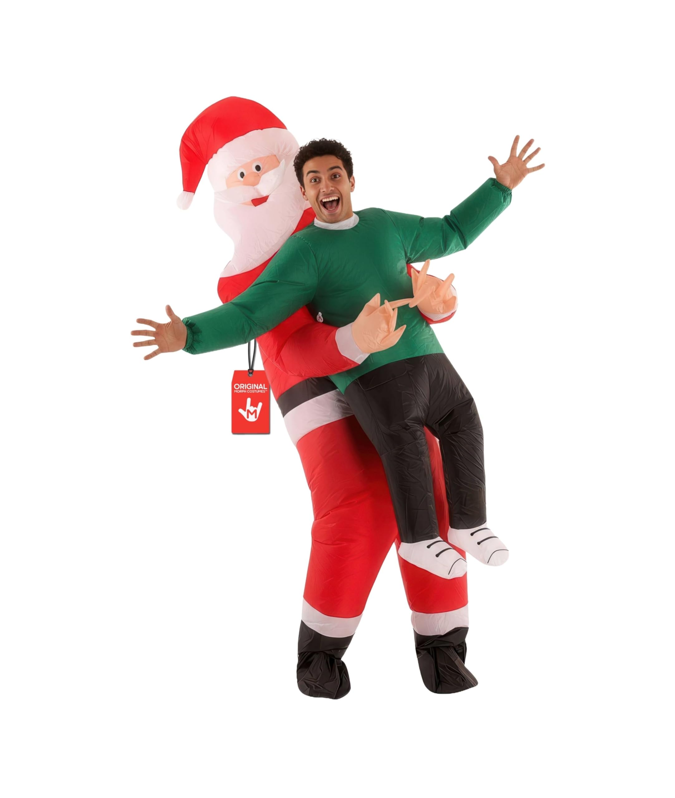 Morph Inflatable Santa Costume Adult, Blow Up Santa Costume, Inflatable Christmas Costumes, Christmas Fancy Dress