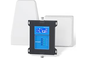 ANNTLENT Cell Phone Signal Booster with Smart APP & Screen Control | Cell Repeater for All Carriers | Up to 5,000 sq ft Coverage | Boosts 5G & LTE Signal on Band 2, 4, 5, 12, 13,17 and 25