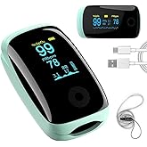 Finger Pulse Oximeter, SpO2 and Pulse Rate Monitor, with User Manual and Lanyard (SEQ-A2)
