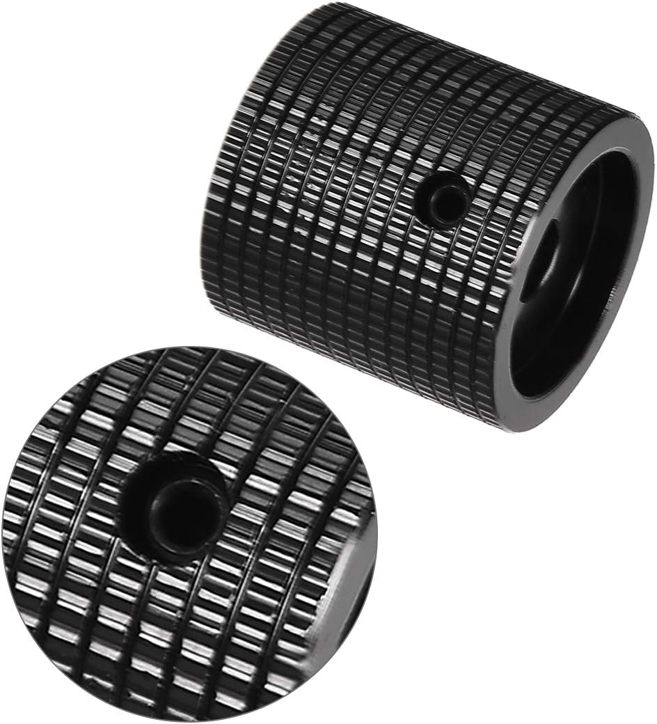 sourcing map Stereo Knob, 25 * 6 * 25 mm Aluminium Alloy, Volume Control Knobs, Black, 1pcs #2 - Image 4