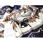 YOUR SMILE Silk Like Scarf Women's Fashion Pattern Large Square Satin Headscarf YOUR SMILE Silk Like Scarf Women's Fashion Pattern Large Square Satin Headscarf