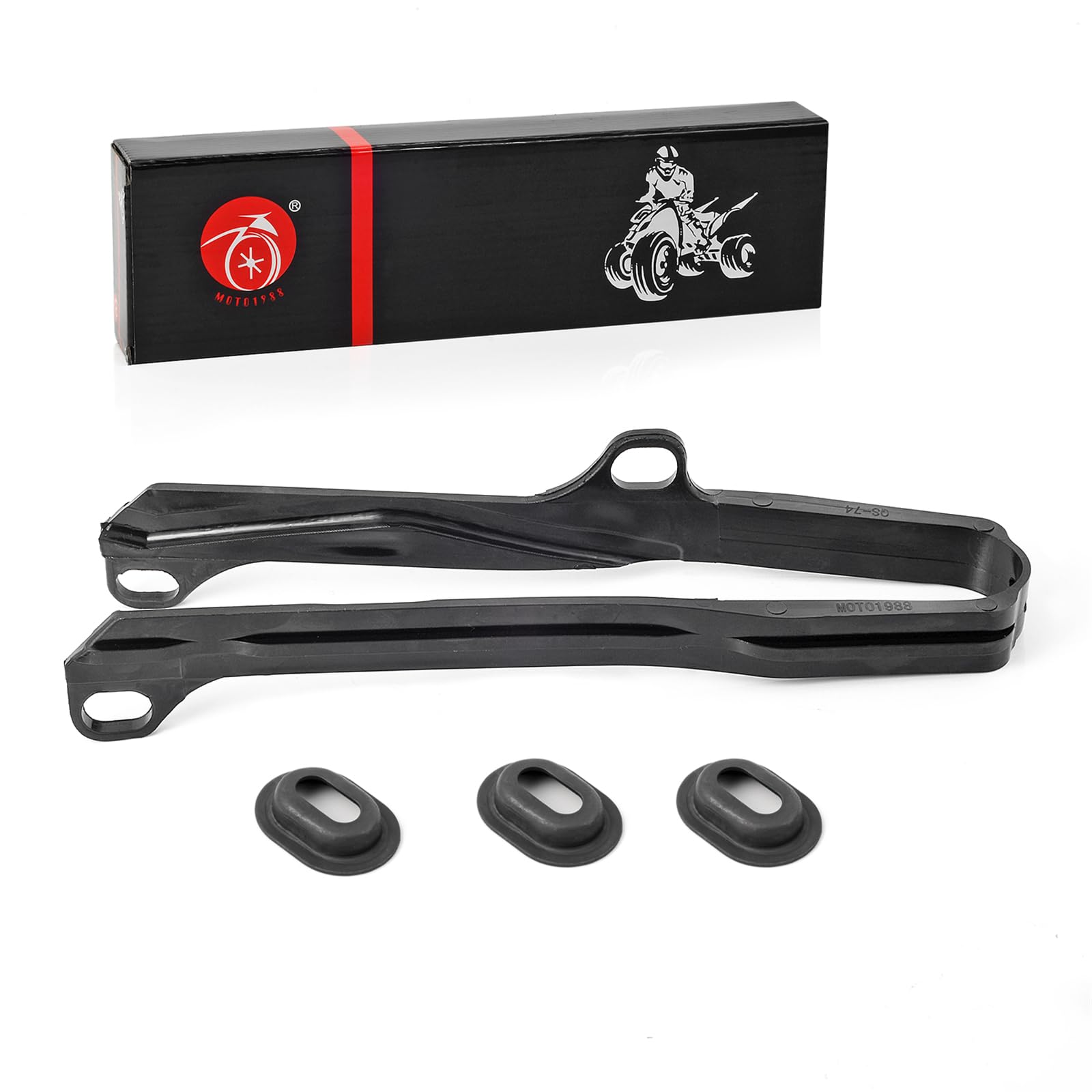 Photo 1 of 52170-KZ4-891 Swingarm Chain Slider Buffer Guide & WASHERS For HONDA 1991-2001 CR500 R 91-94 CR125 R 90-94 CR250 R 52170-KZ3-701