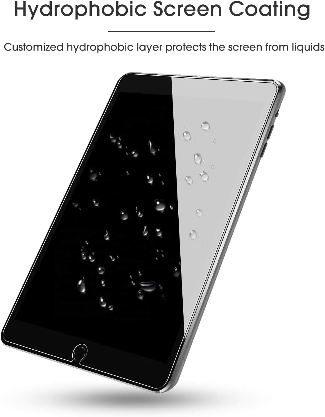 [2 Pack] OMOTON Screen Protector for iPad 8th 7th Generation (10.2 Inch, iPad 8/ iPad 7, 2020&2019) / iPad Air 3 2019 / iPad Pro 10.5 - Tempered Glass/High Definition/Bubble Free