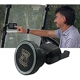 Luna's V2.5 Phone Holder Magnetic Golf Cart Mount, 110lb-Rated Magnetic Mount to Steel Bar on Golf Carts, Ball Joint Neck, GPS View Compatible, Anti-Rattle Designed for Phone Safety