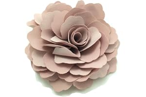 Meilliwish Camellias Flower Hair Clip and Brooch Pin (A74)(Pink)
