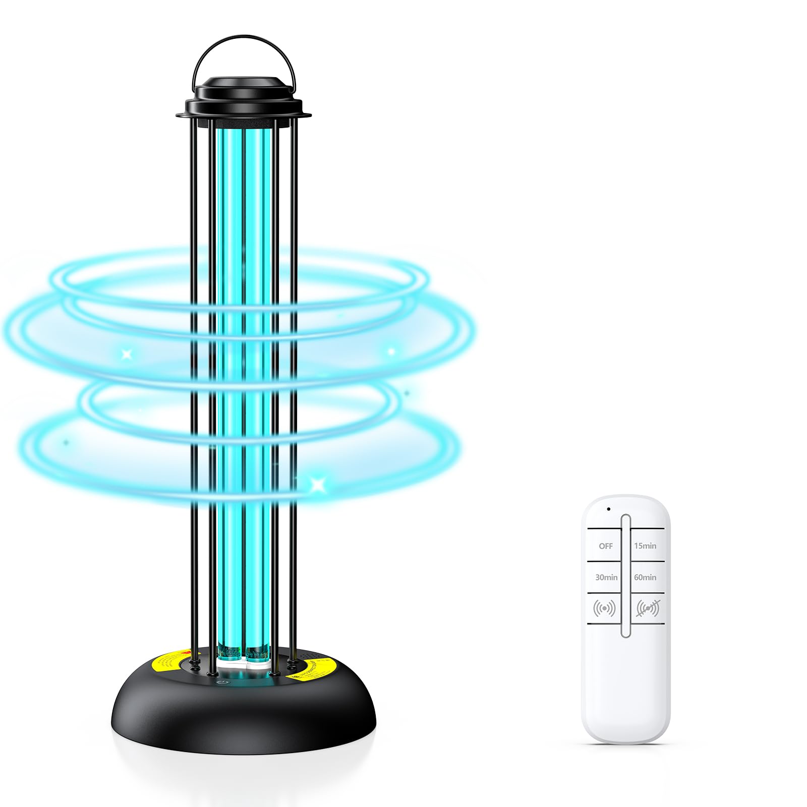 Photo 1 of ZETAWALE UV Light Sanitizer, 100W Ultraviolet Lamp with Remote Control for Bed Bugs and Dust Mites, Home Disinfection Device UV Lamp with Motion Sensor,3 Speed Timings for Home, Room & Kitchen