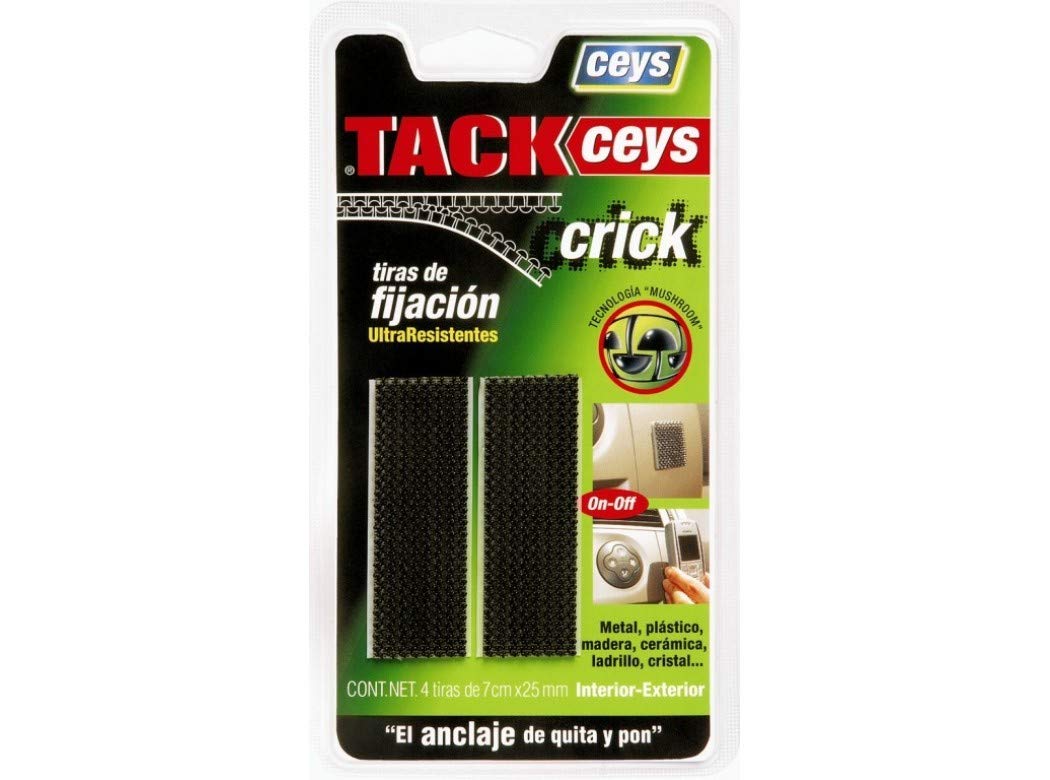 CRICK NEGRO 4 TIRAS DE 7CMX25MM