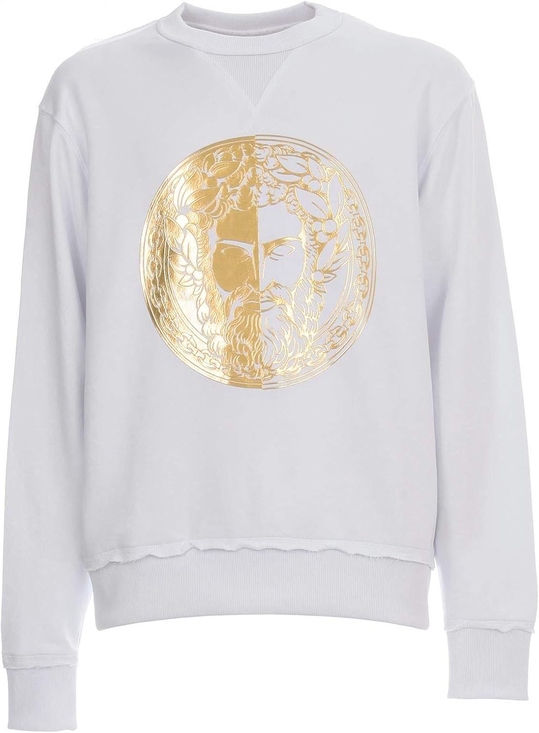 Versace Luxury Fashion Jeans Man B7GVA7GC30325K41 White Polyester