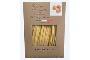 CASA ROVIGATTI Tagliatelle Gourmet Egg Pasta (Pack of 4) - Italian Pasta From the Region of Di Campofilone- Imported Italian Gourmet Egg Pasta- 8.8 ounces / 250 grams