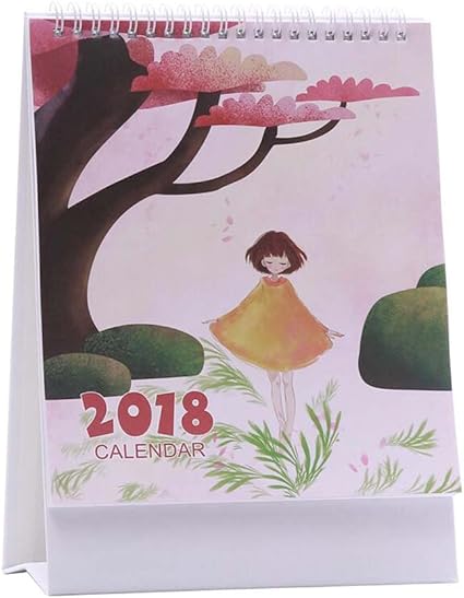 Amazon Co Jp ガールズデスクカレンダーテーブルトップカレンダー11年10月17年12月 18年12月 文房具 オフィス用品